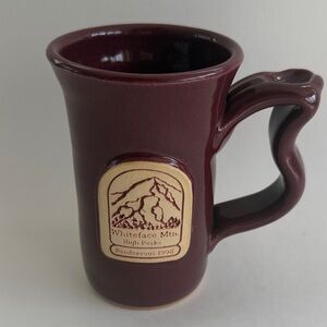 Whiteface Mountain High Peaks New York Ski Clayton Pottery Mug Rendezvous 1998